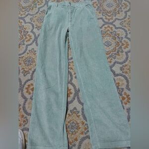 Aritzia TNA light green corduroy pants